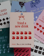 Digital Printout: 2026 Goals Punch Cards