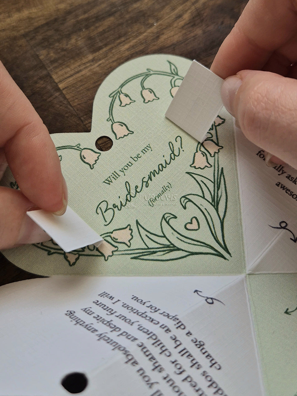Digital Printout: Bridesmaid Proposal