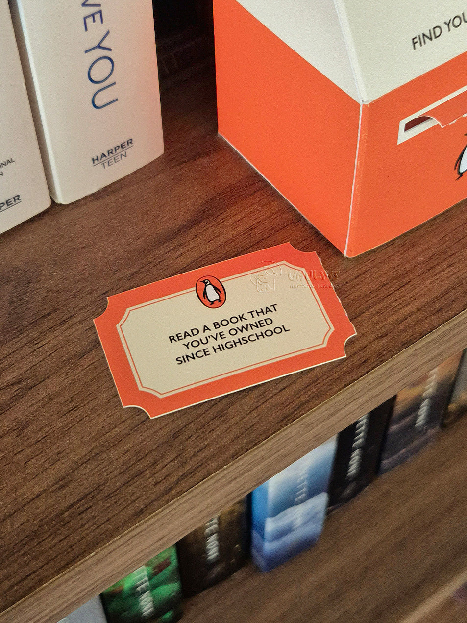 Physical: PenguinBooks TBR Ticket Booth
