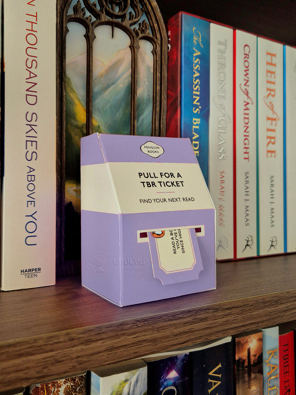 Digital Printout: PenguinBooks TBR Ticket Booth (Lavender)