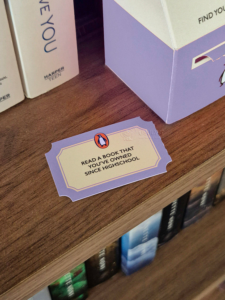 Physical: PenguinBooks TBR Ticket Booth