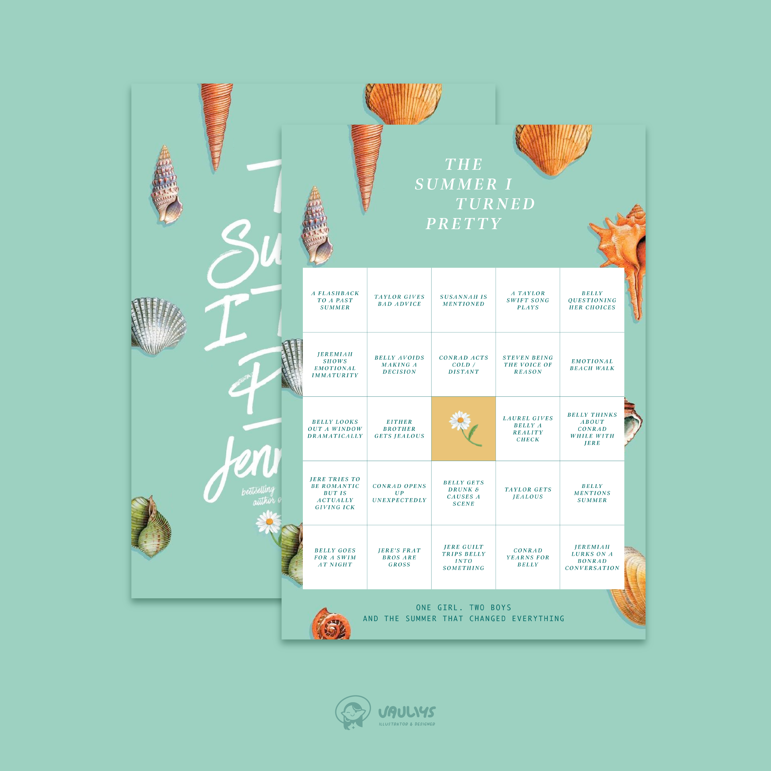 Digital Printout: The Summer I turned Pretty Bingo Card