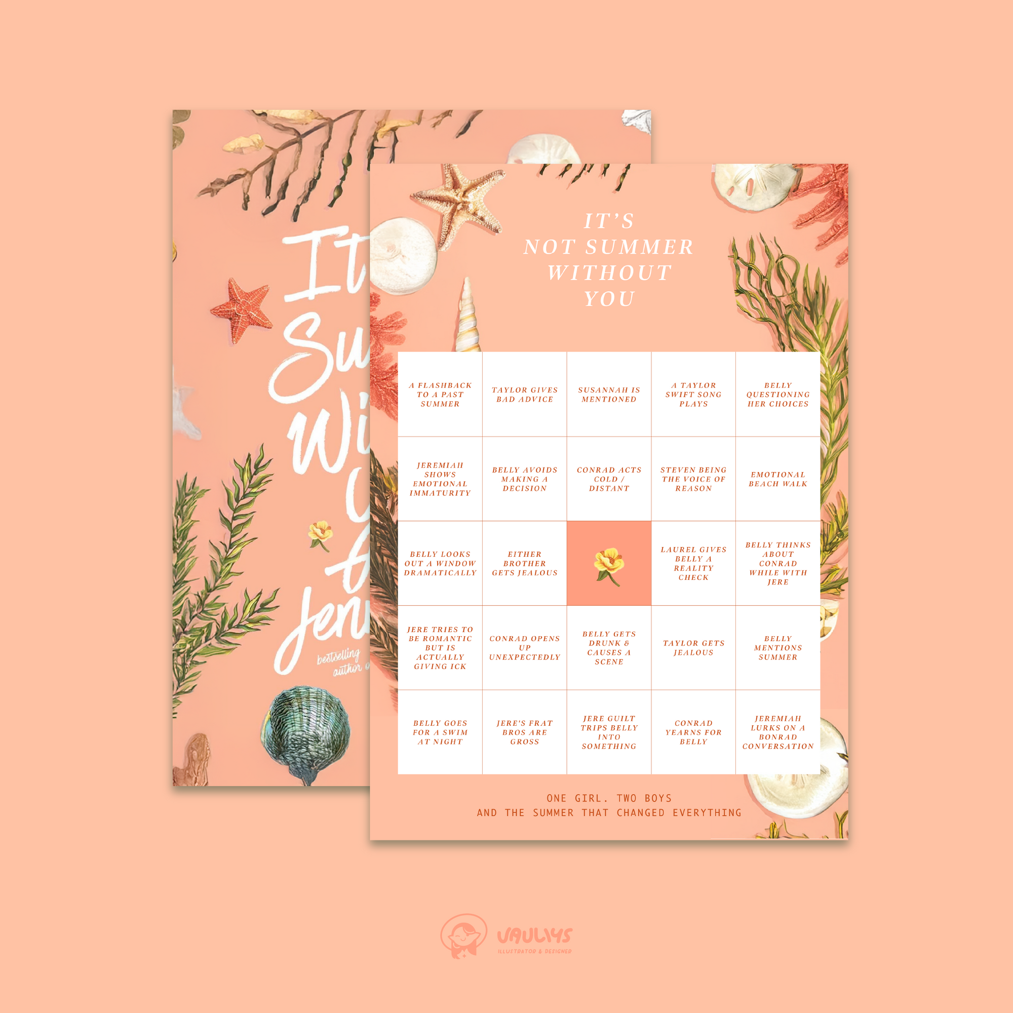 Digital Printout: The Summer I turned Pretty Bingo Card